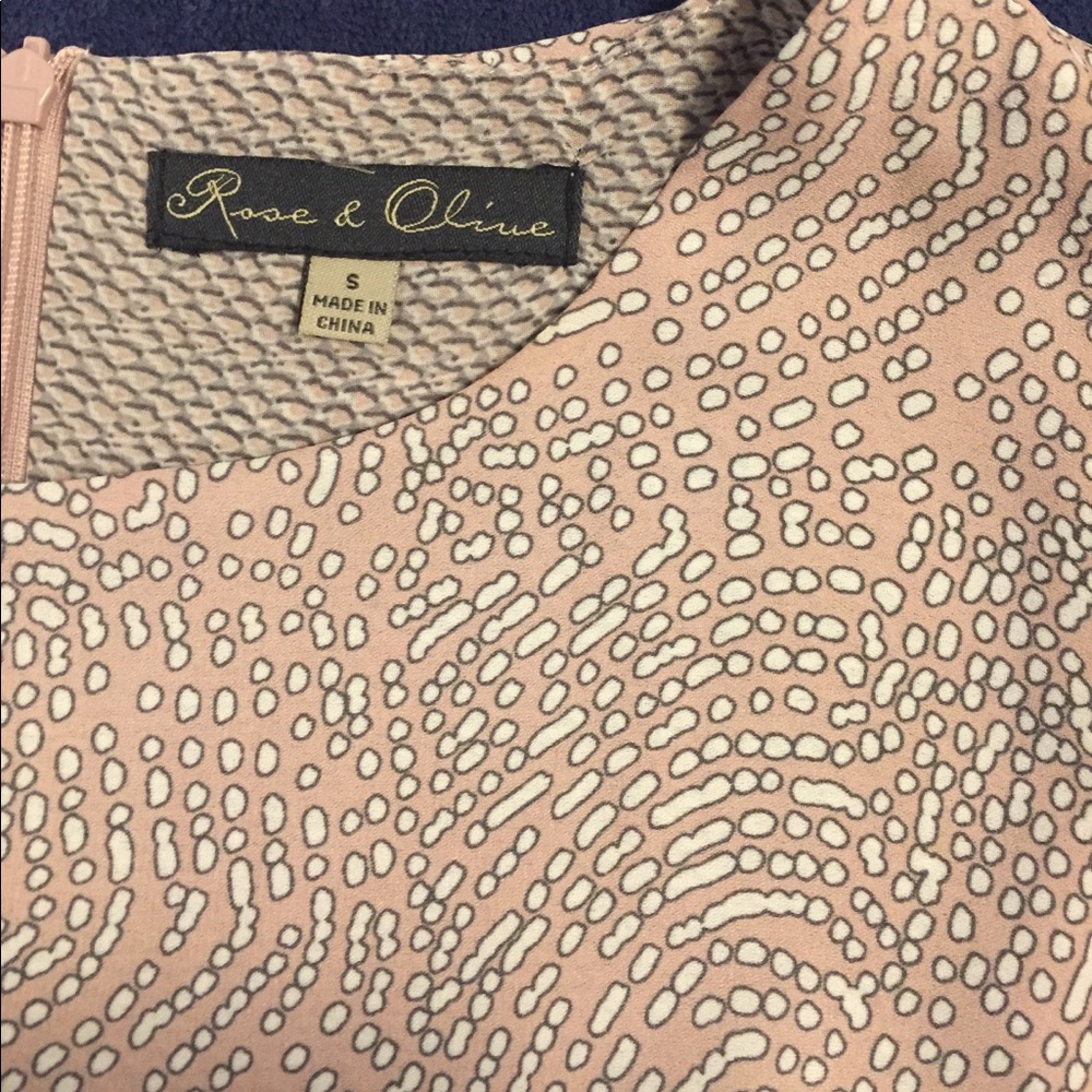 Rose & Olive sleeveless pink top