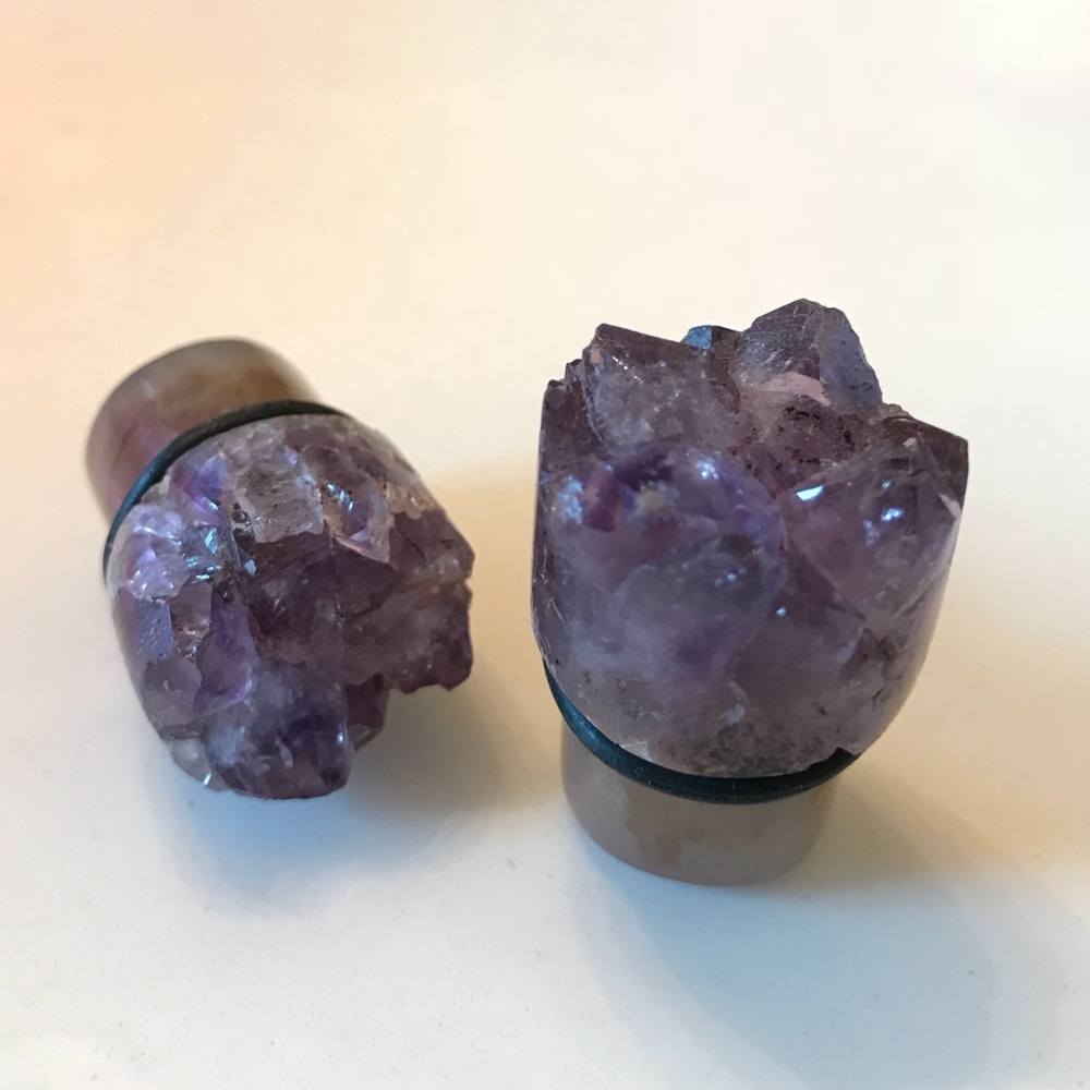Amethyst Plugs (custom made)