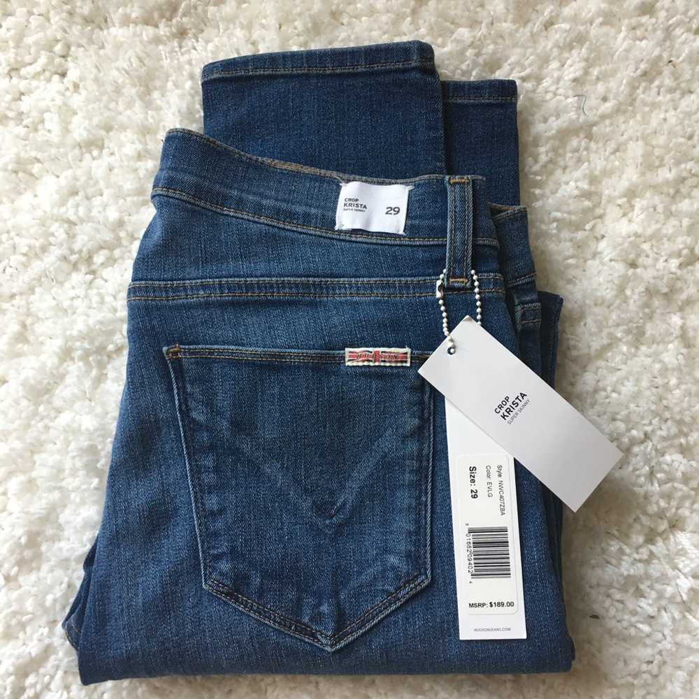 Hudson Krista Crop Super Skinny Jeans 👖