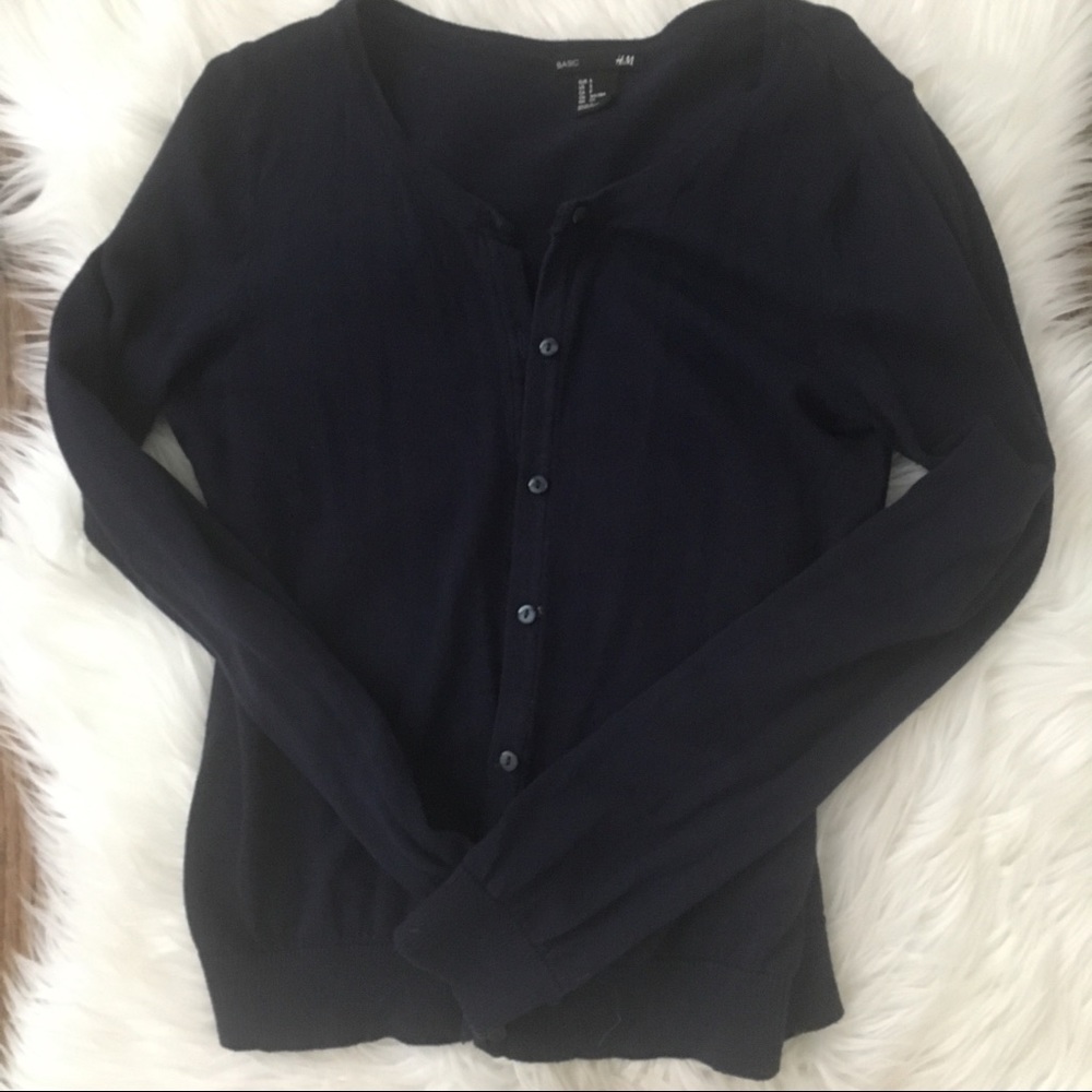 EUC Navy H&M cardigan size small