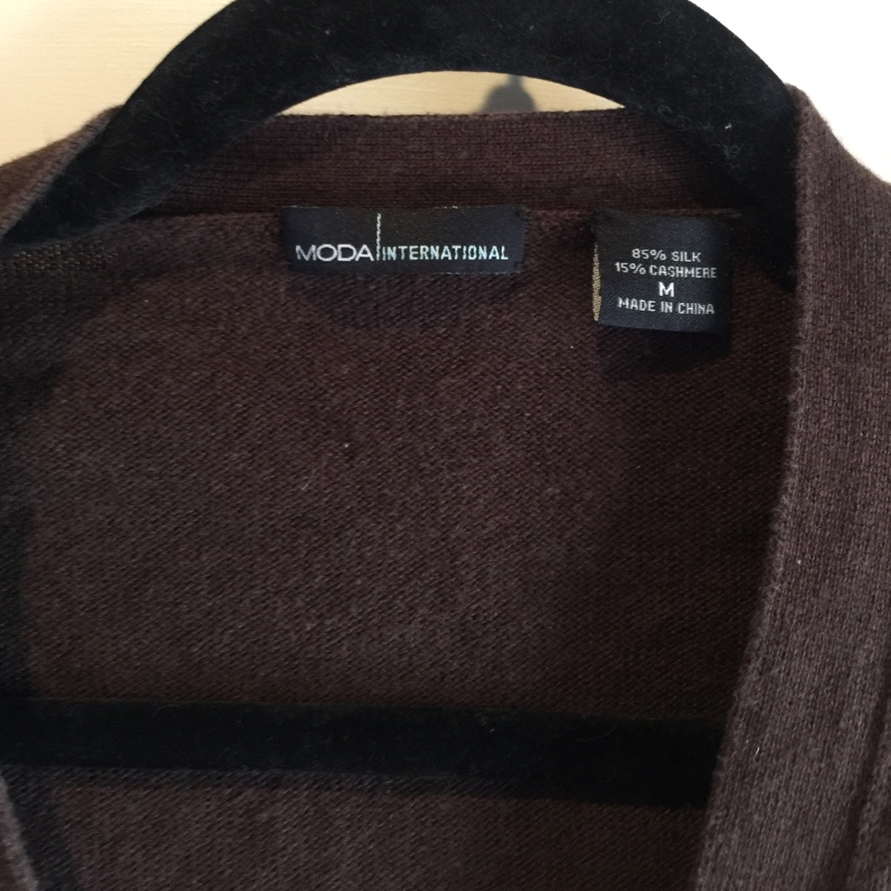 Moda International brown cardigan