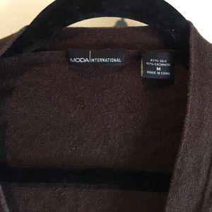 Moda International brown cardigan