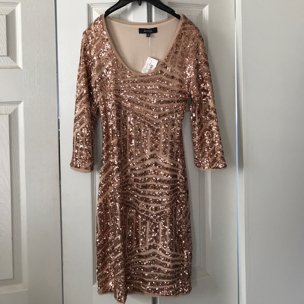 Gold dress