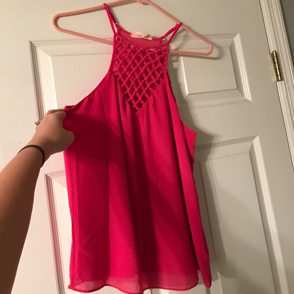 Hot pink tank top - Picture 1 of 2