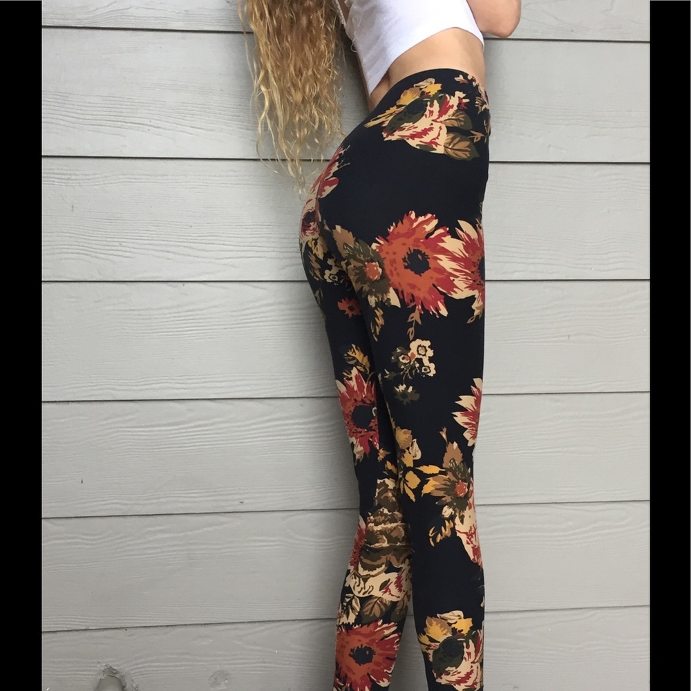 Autumn Floral Leggings