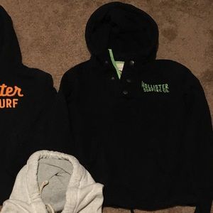 Hollister men's size small Henley sweatshirt