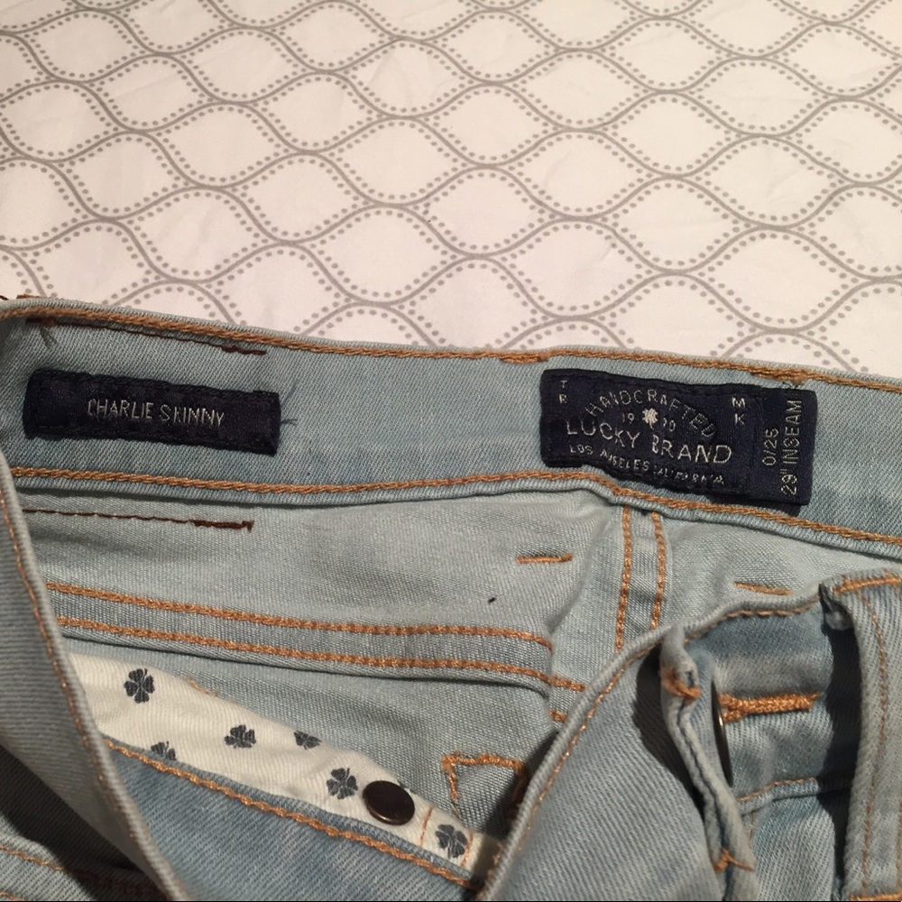 Lucky Brand light wash skinnies