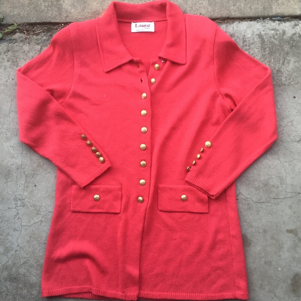 Laura Size 8 orange Sweater Like Top