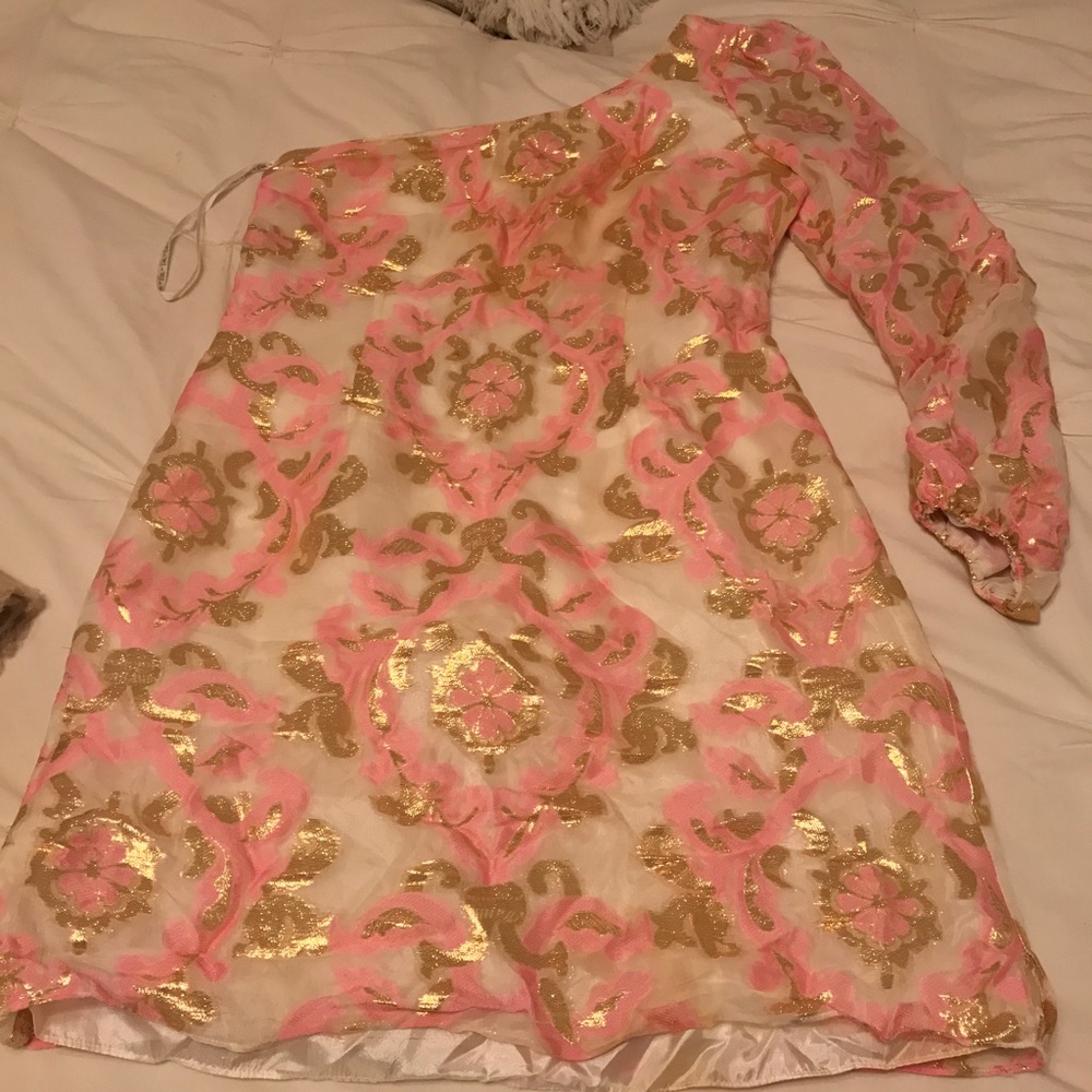 Lilly Pulitzer Naomi One Shoulder Cocktail Dress