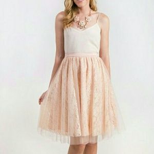 Comme Toi elegant lace tulle tutu skirt
