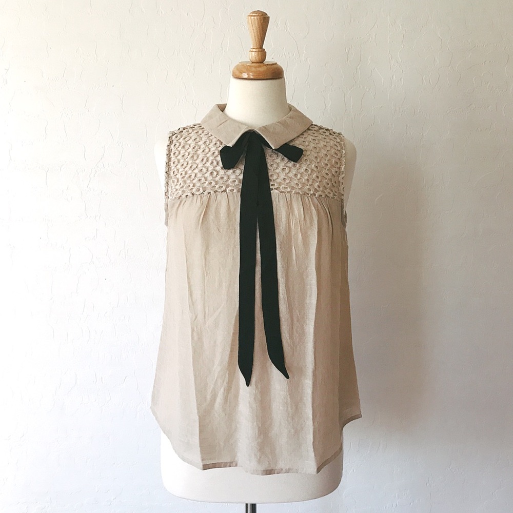 Crochet + Bow Top - Picture 1 of 7