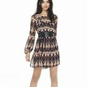 Express aztec print dress