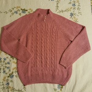 Karen Scott Women Cable Knit Mock Neck Sweater