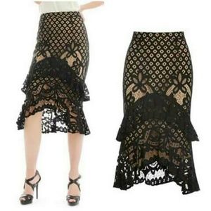 Beautiful Black/Nude Skirt