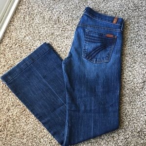 7 for all mankind Dojo dark wash jeans. Size 29