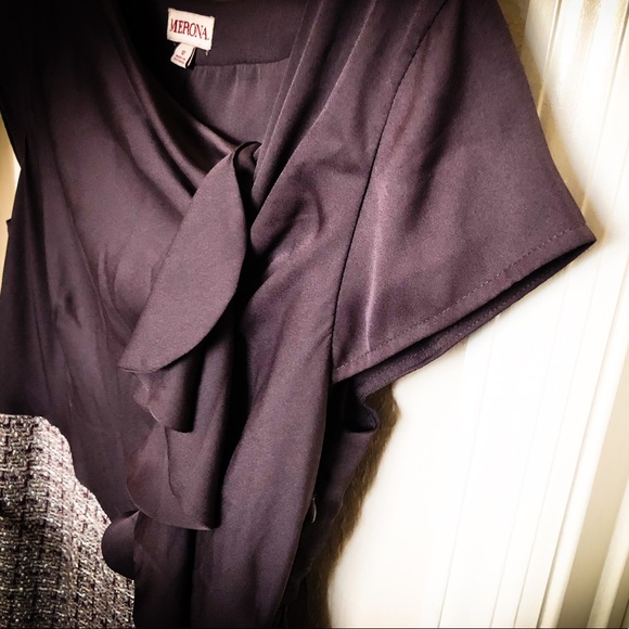 NWOT🔥Merona🔥Belted Gray Dress - Picture 4 of 8