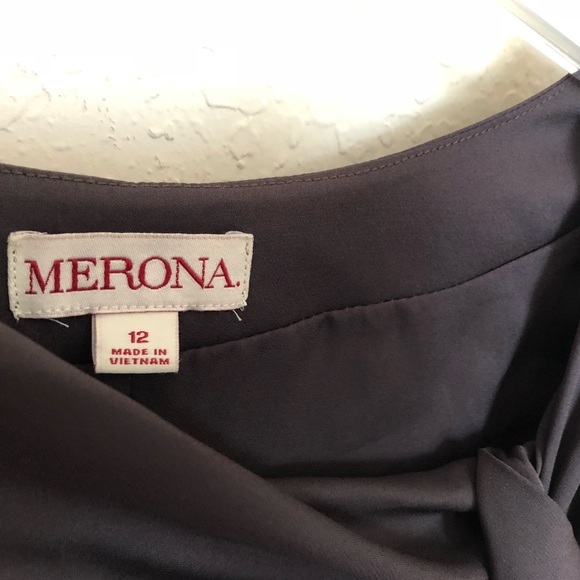 NWOT🔥Merona🔥Belted Gray Dress - Picture 6 of 8