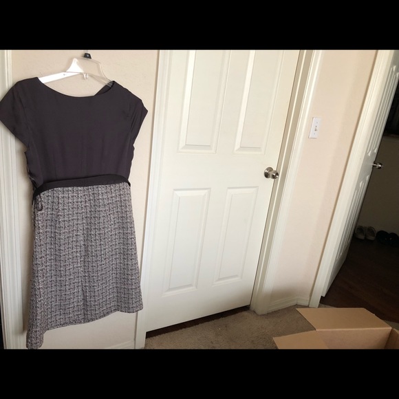 NWOT🔥Merona🔥Belted Gray Dress - Picture 5 of 8