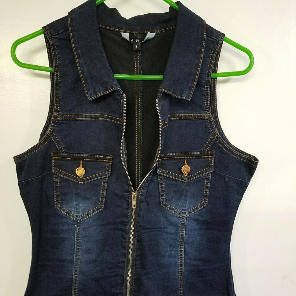 Denim Romper