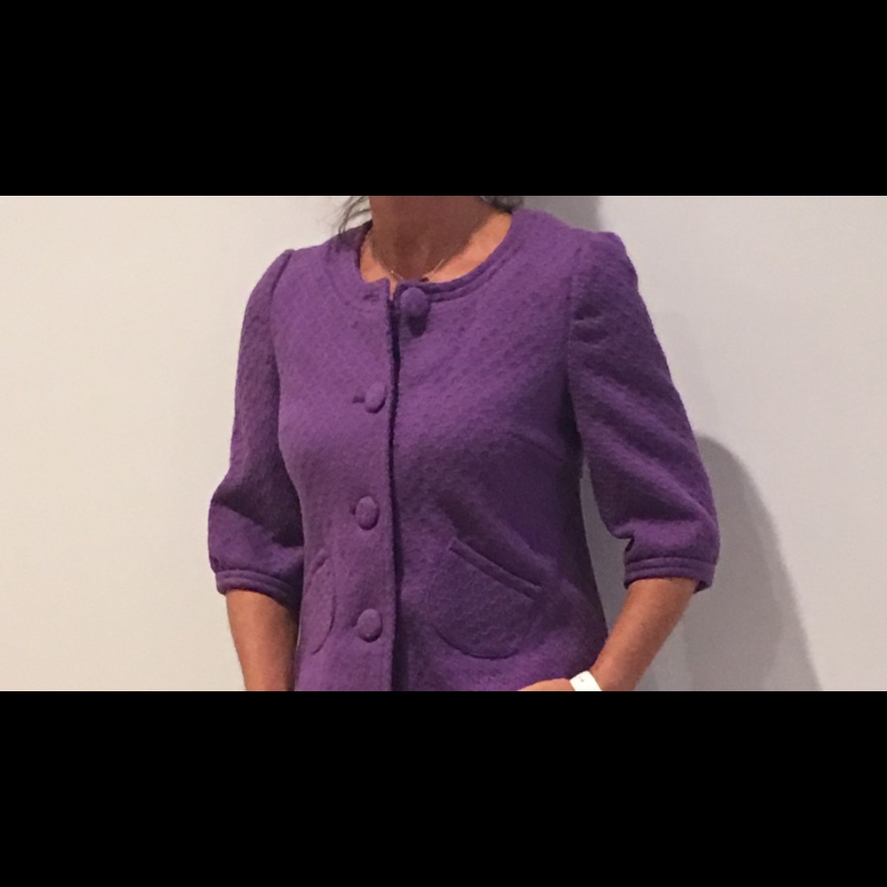 Purple cropped jacket