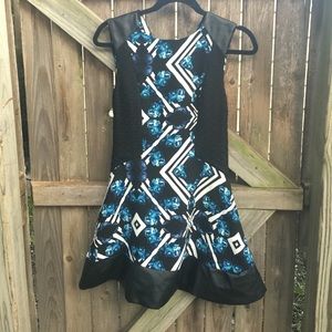 Minkpink | mini dress with leather & lace accent Minkpink | mini dress with leather & lace accent