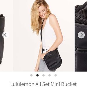 NWT Lululemon “all set mini bucket”