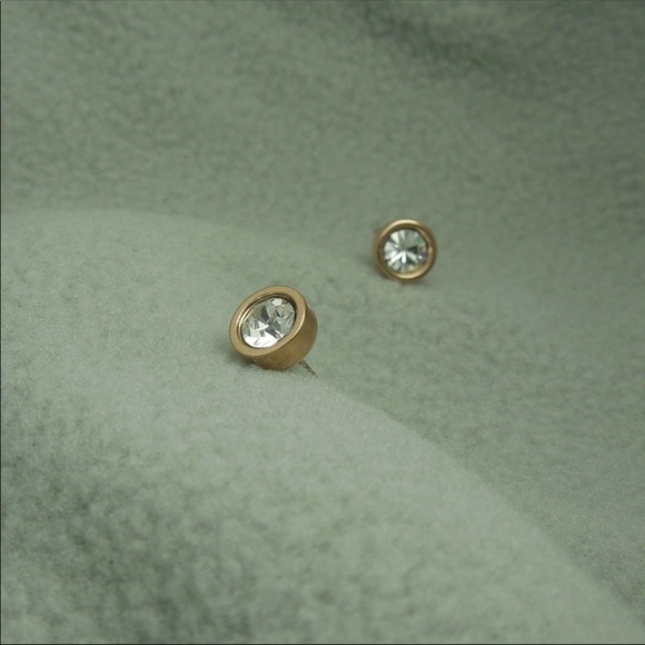 Titanium steel CZ earrings - Picture 5 of 5