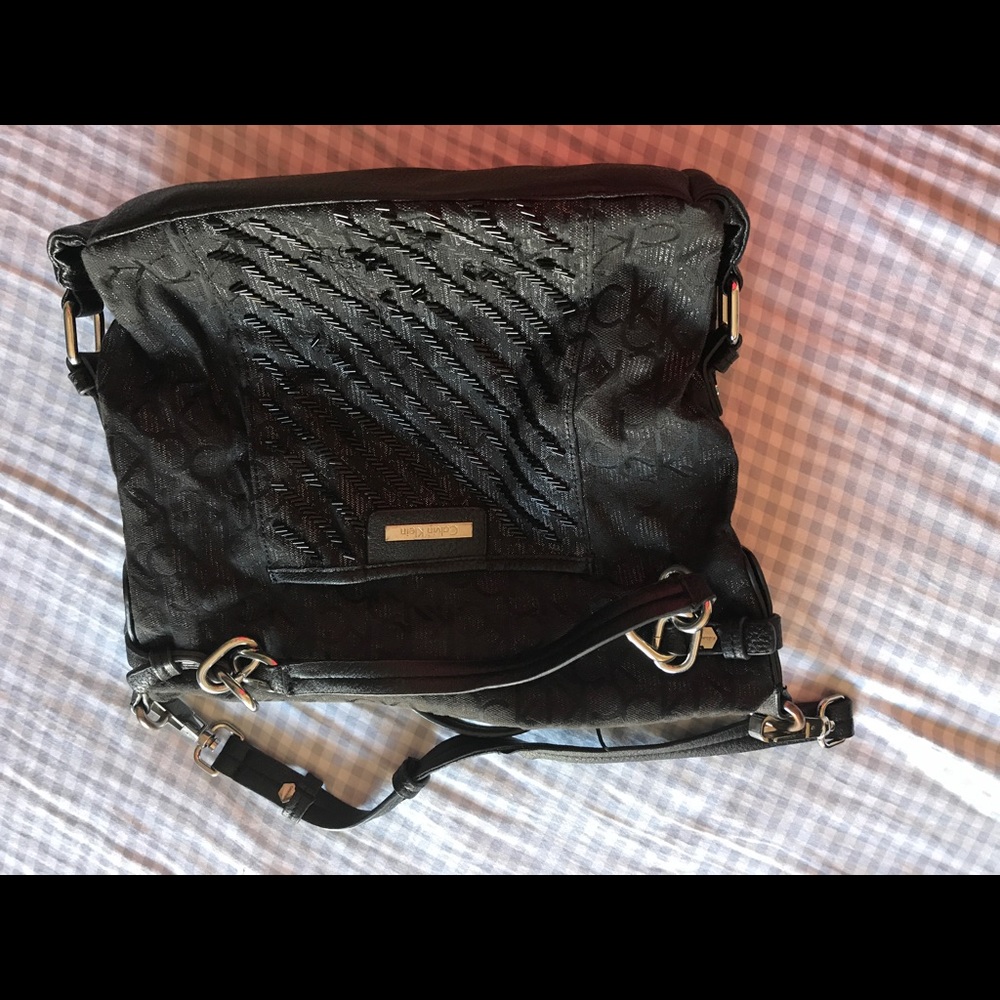 Black Calvin Klein bag long strap or as a hand bag