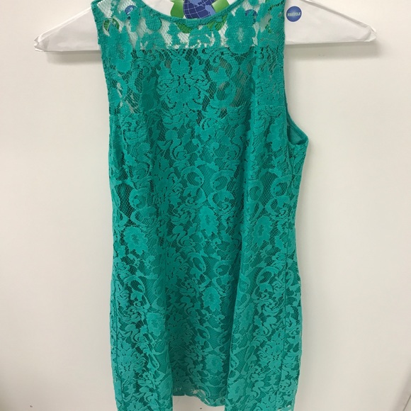 Cute green laced bb Dakota dress - Picture 3 of 5