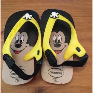 Havaianas Mickey Mouse Baby Flip Flops Size 6 C