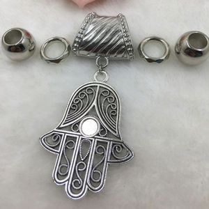 NEW Ward Off Evil Eye ~ Silver Scarf Ring Pendant