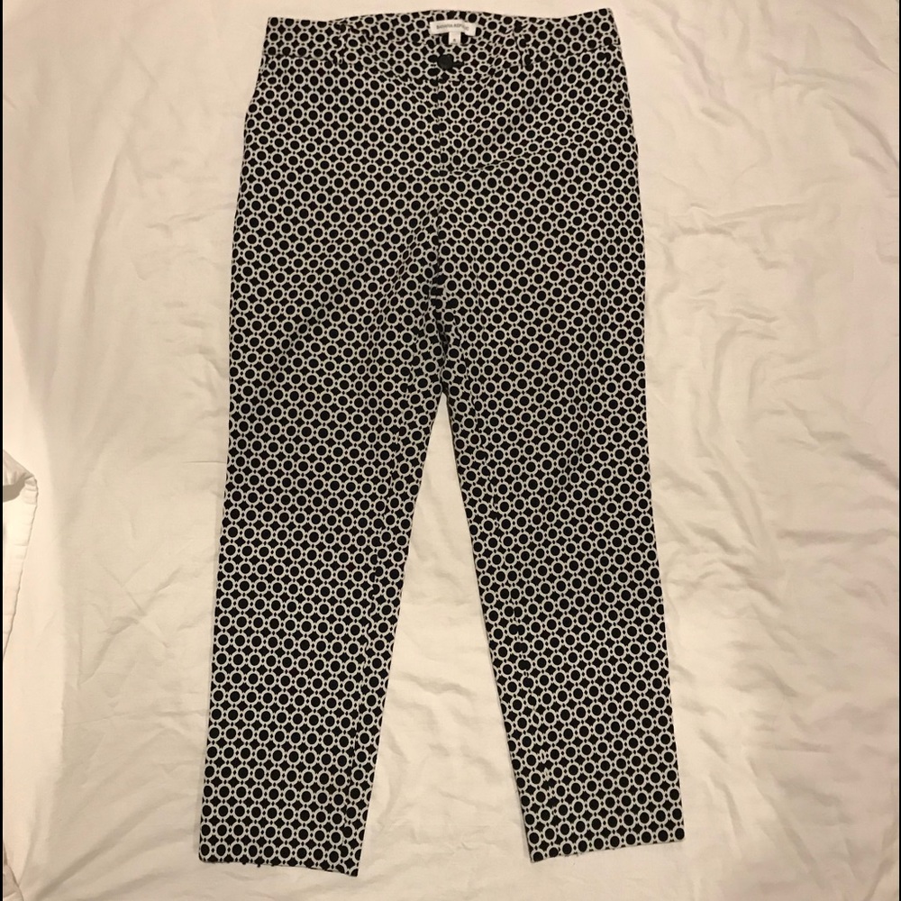 Banana Republic jacquard pants size 8