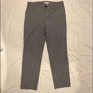 Banana Republic jacquard pants size 8