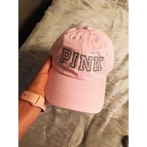 PINK VICTORIAS SECRET BALL CAP PINK VICTORIAS SECRET BALL CAP