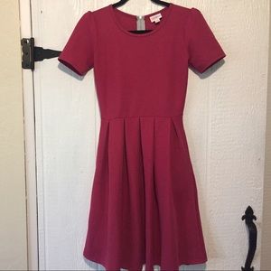 LuLaRoe burgundy Amelia dress