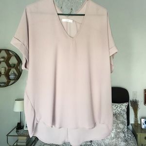 Lush Light Purple Lavender Blouse