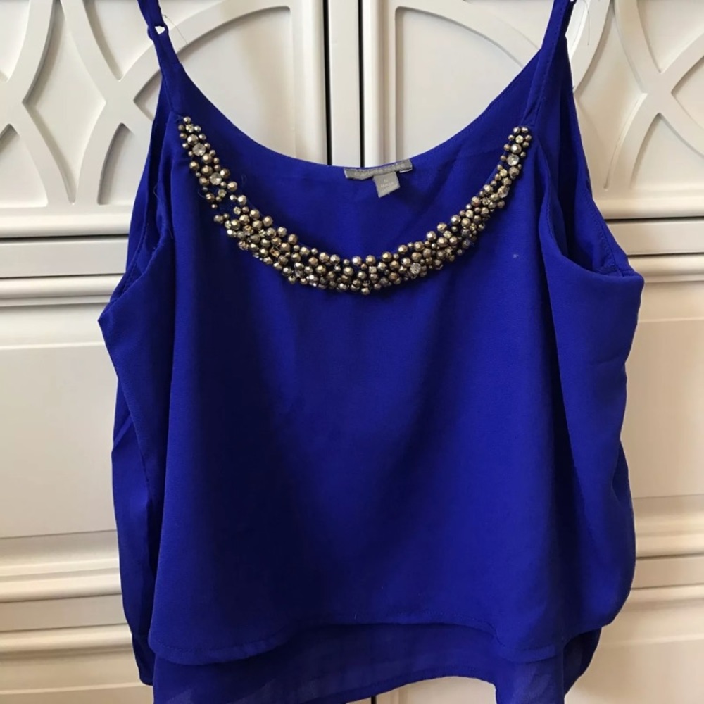 Size Small Royal Blue Crop Top
