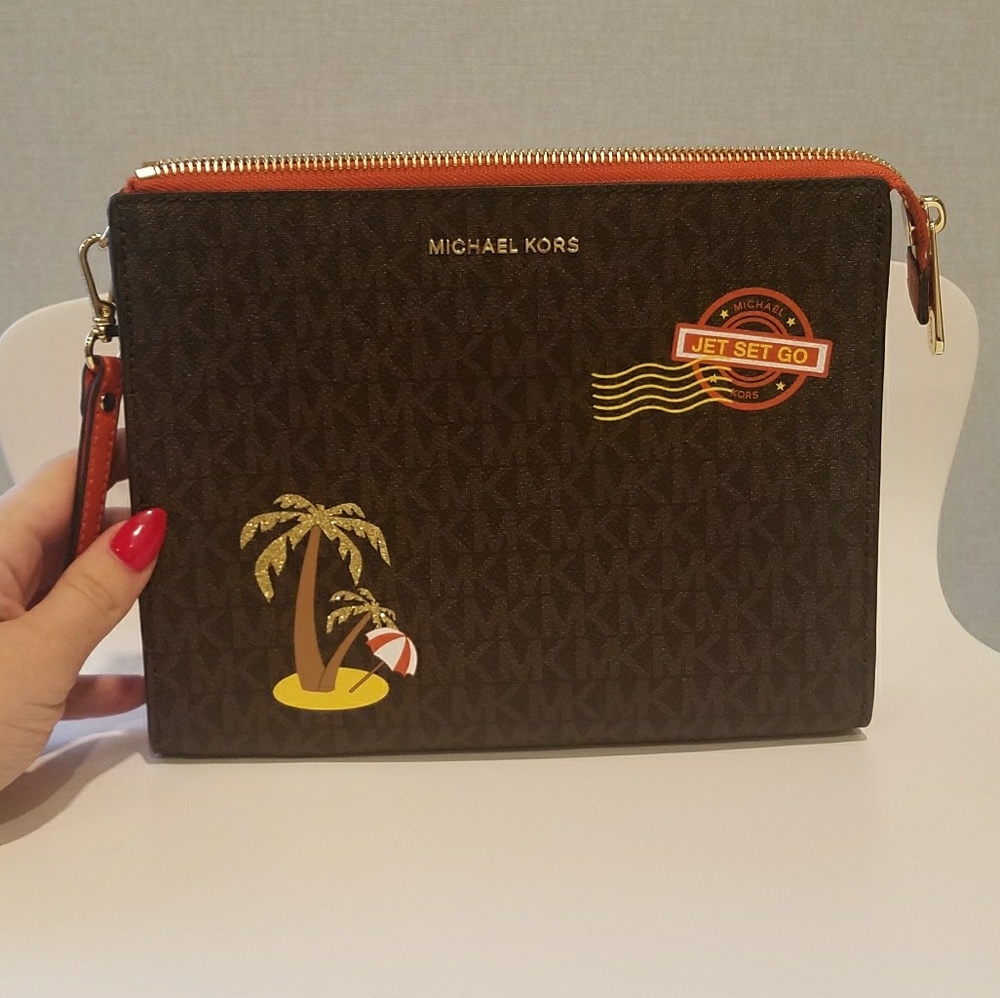 Jet Set MK wristlet