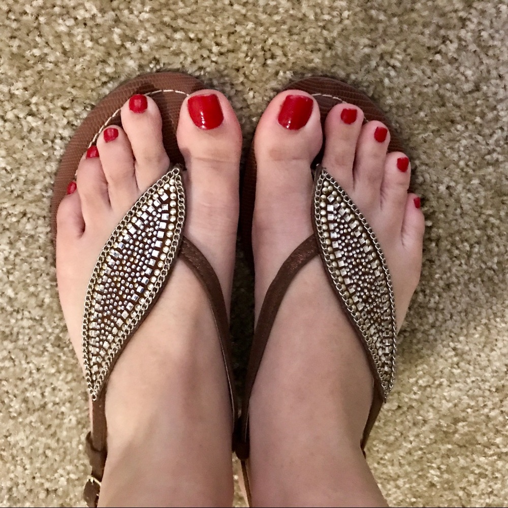 Sparkly sandals