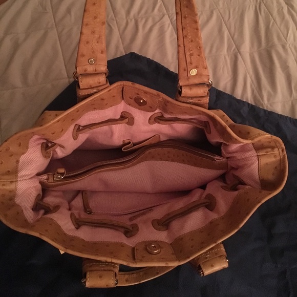 Dooney & Bourke leather Ostrich hobo - Picture 3 of 6