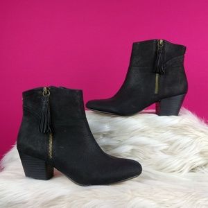 Nine West size 7 leather black booties Nine West size 7 leather black booties