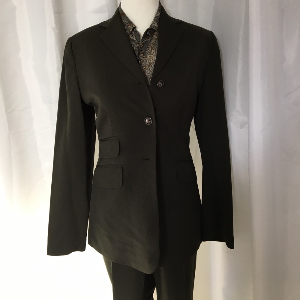 Olive Green Banana Republic pant suit
