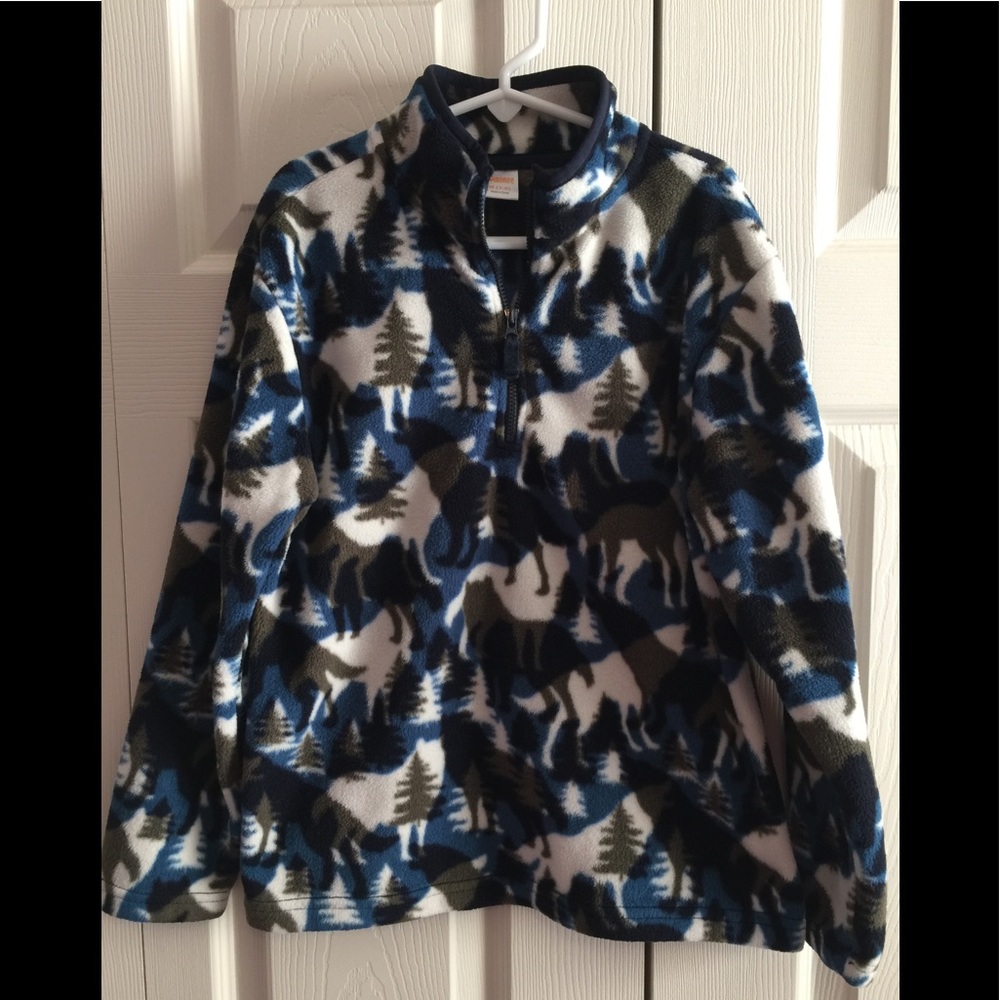 Gymboree fleece wolf design
