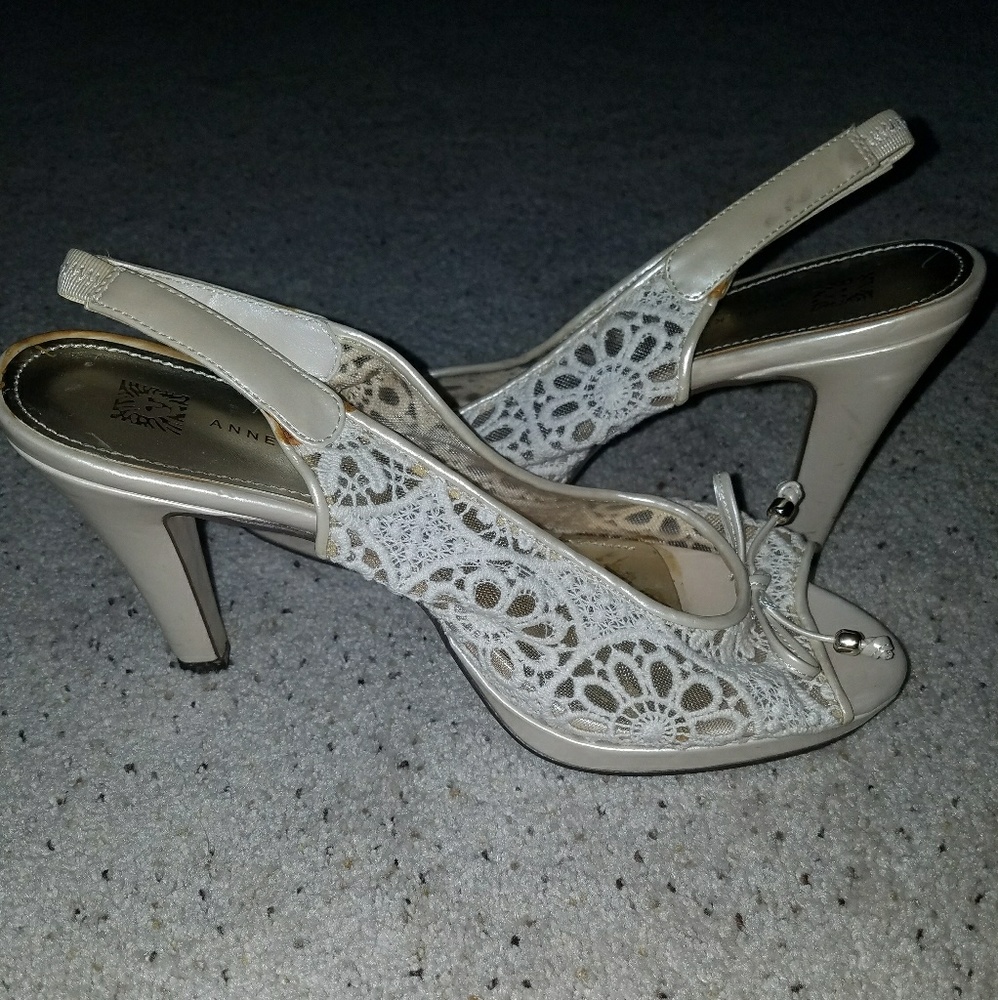 Cream heels