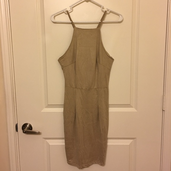 Faux Suede Dress - Picture 1 of 2