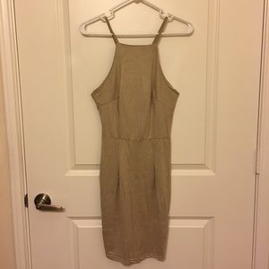Faux Suede Dress