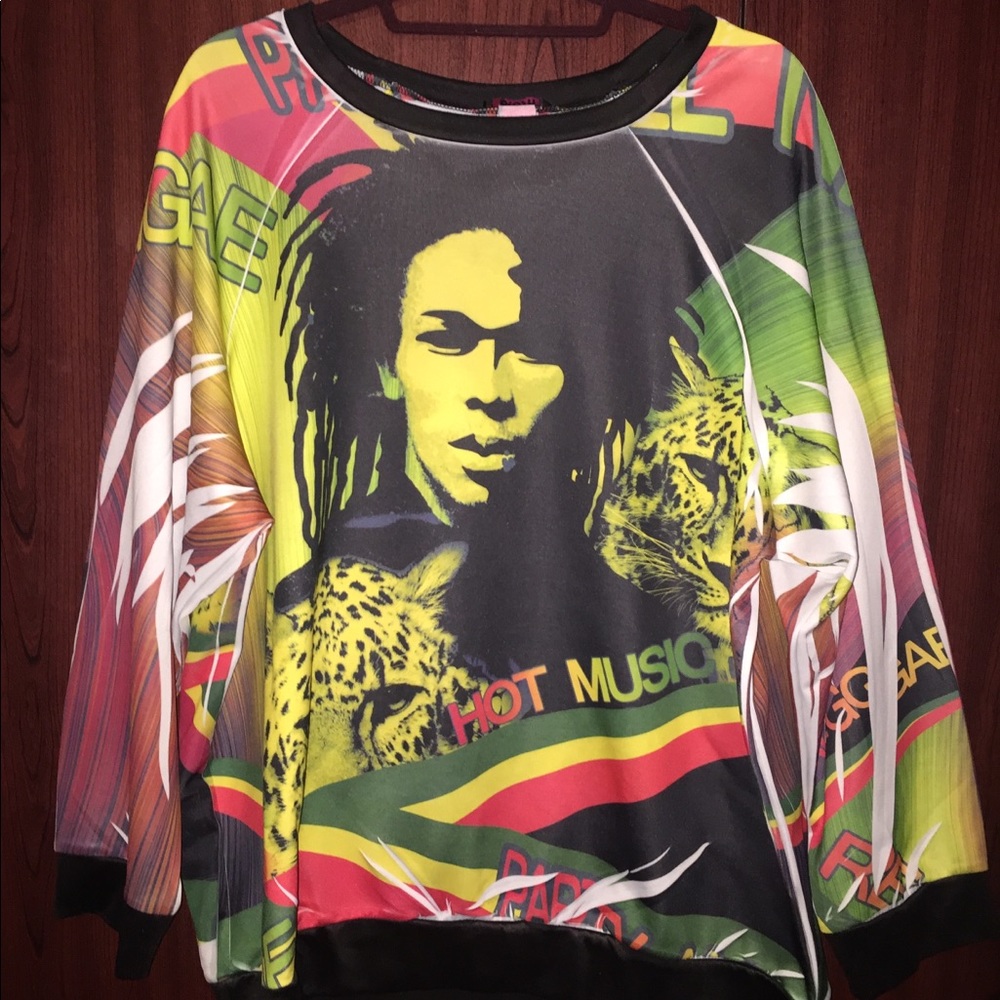 OVERSIZED REGGAE SWEATER PLUS SIZE