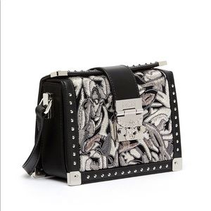 SOLD MCM Mitte mini brocade crossbodg  bag