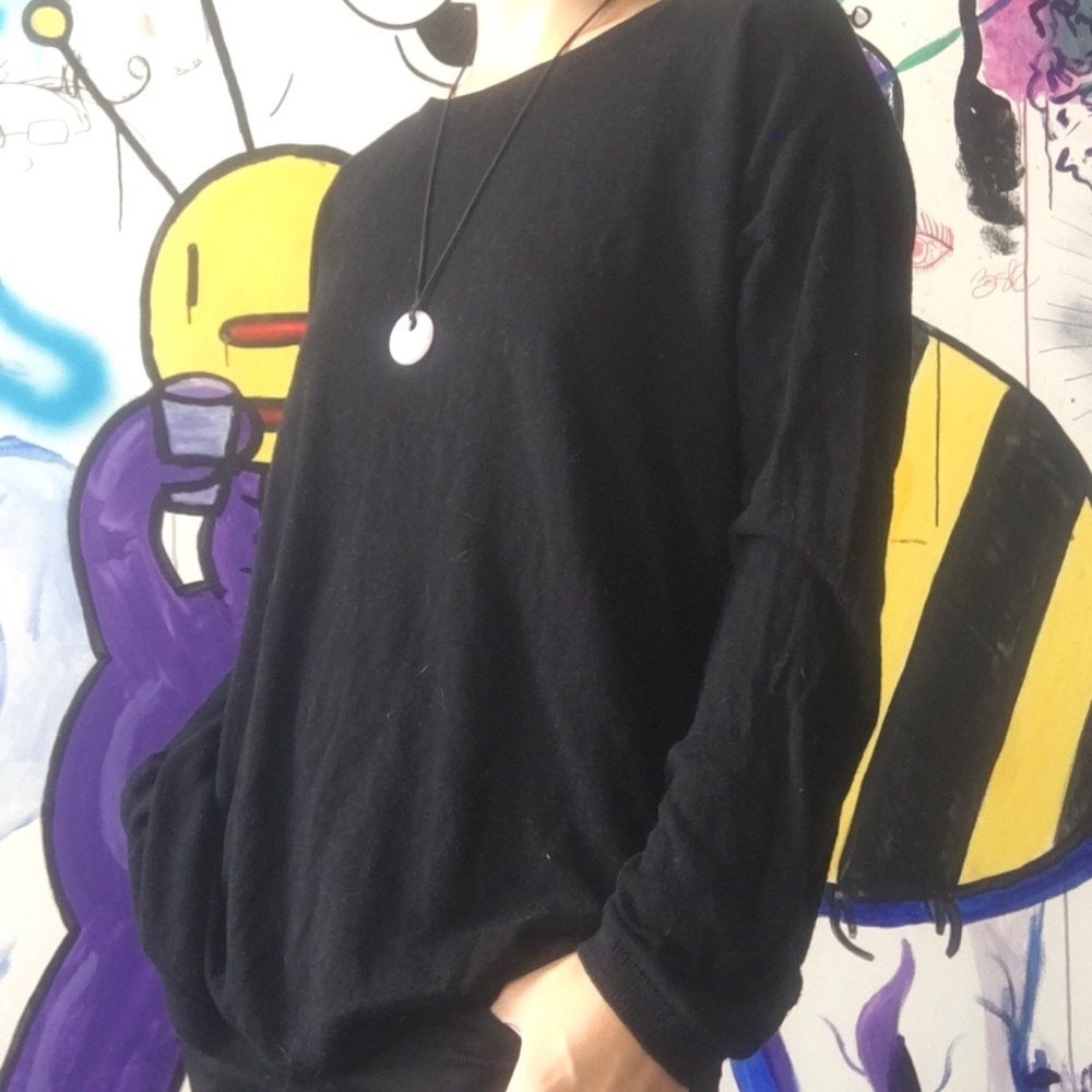 Simple black sweater