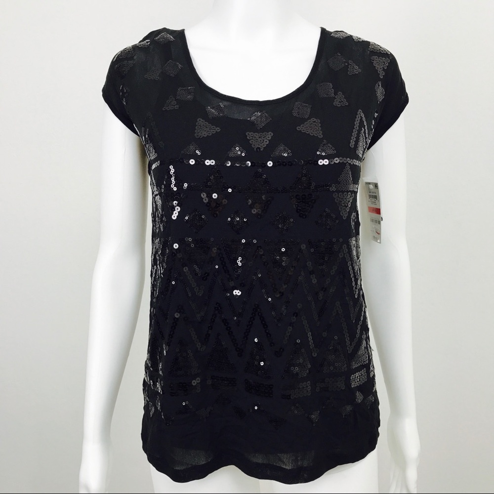 INC International Concepts Sequin Top with Cami